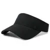 Visera Solar de Algodón de Alta Gama Sombrero Simple de Color Sólido para Protección Solar Venta Caliente Transfronteriza Sombrero en Blanco para Protección Solar Sombrero Publicitario