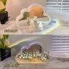 TikTok Mesmo Estilo Diy Nuvens Tulipa Espelho Luz Noturna Ornamentos Luminosos Presente Criativo Dia das Mães 520 Presente