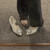 Verano Blanco Nuevo Diseño Nicho Zapatos Franceses de Punta Tacón Fino Estilo Pequeño Fragante Pedrería Soltero