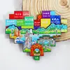 2026 Nuevo Modelo Imanes para Refrigerador de Monumentos de Ciudades Chinas Yunnan Shenyang Hong Kong Guangzhou Souvenirs Turísticos Culturales y Creativos