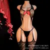 Roupa de Malha Nova Estilo de Comércio Exterior Plus Size, Macacão Único Sem Tirar, Meias Lingerie Sexy Transparentes Apaixonadas de Rasgar