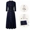 Vestido largo de punto de tres cuartos estilo Chanel para mujer, Vestido midi de punto plisado de cuello redondo Shein, vestido transpirable
