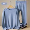Yu Zhaolin Conjunto de Ropa de Otoño de Algodón Puro y Pantalones Largos para Hombre Ropa Interior Térmica para Mujer Suéter Básico de Algodón para Pareja