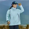 Chaqueta de Montañismo 3 en 1 Unisex Talla Pequeña Resistente al Viento y Cálida para Otoño e Invierno