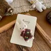 Pinzas para el Cabello de Algodón Relleno Estilo Coreano con Conejo y Oso de Dibujos Animados, Dulces Accesorios para el Cabello, Pasadores y Tocados Divertidos de Tela Hechos a Mano para Niños