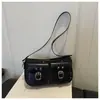 Bolso pequeño de moda estilo coreano para ir al trabajo 2026 nuevo verano simple casual bandolera única bolso de medialuna nicho bolso de axila