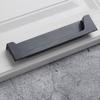 Mango Negro Mango Moderno Minimalista Aleación de Zinc Gabinete Armario Herrajes de Sellado de Bordes Invisibles Manija de Puerta de Mueble Venta al por Mayor