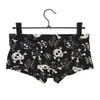 Uma geração de cuecas boxer masculinas de verão novas explosões de seda de leite sedosa respirável com estampa boxer underwear masculino moderno