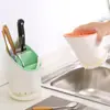 Portapalillos de Cocina, Caja de Almacenamiento de Vajilla con Drenaje, Soporte para Cucharas y Tenedores, Cesta de Plástico para Palillos, Portapalillos Creativo, Jaula para Palillos