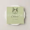 Entrega express de servilletas de cóctel coloridas, diseñadas a medida, impresas digitalmente y con estampado de hoja de oro para uso comercial, adecuadas para fiestas y ventas transfronterizas.