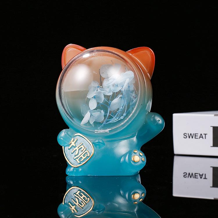 2104-27招财猫A蓝色