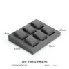 Jinweichuang gris microfibra reloj plano cabinet props stand mostrador ventana display props reloj pulsera display stand