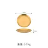 Plato Redondo Grueso de Acero Inoxidable Coreano Personalizado de Fábrica Plato Plano Poco Profundo sin Borde Bandeja Inferior para Barbacoa Plato Plano para Frutas Venta al por Mayor
