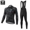 Capitán Tas Traje de Ciclismo Largo de Primavera y Verano Ajustado de Secado Rápido para Hombre y Mujer Ropa de Ciclismo de Montaña y Carretera