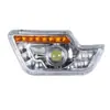 Ensamblaje de intermitente Haibao luz de coche con toldo totalmente cerrado faro de vehículo de cuatro ruedas faro delantero triciclo eléctrico