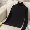 Camiseta Interior Térmica de Manga Larga Ajustada con Cuello en Capa para Mujer F1149Ains Estilo Urbano de Otoño
