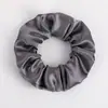Scrunchies Europeus e Americanos Transfronteiriços 58 Cores Elásticos de Cabelo de Cetim Brilhante Elásticos de Cabelo de Cetim Simples de Cor Sólida Elásticos de Cabelo para Rabo de Cavalo Alto para Mulheres