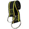 Correa de columpio exterior de poliéster negro y amarillo transfronteriza 5*1.5 m correa de seguridad para hamaca de yoga de nailon correa