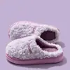 Chinelos de algodão femininos para outono e inverno, quentes, com sola grossa, antiderrapantes, para uso doméstico, chinelos de pelúcia para interior, chinelos de casal, chinelos de inverno masculinos