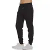 Calça Esportiva Casual Tamanho Europeu Amazon Cruzamento de Fronteira Masculina com Zíper Lã Grossa Fitness Corrida Cor Sólida Calça de Moletom Slim Fit