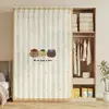 Cortina funda lavadora a prueba de polvo para artículos varios estante abierto zapatero estantería estantería tipo riel deslizante armario cortina de malla antiestética