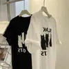 Camiseta de Manga Corta con Cuello Redondo de Dibujos Animados Americanos Suelta de Verano para Mujer 2025 Nuevo Estilo Perezoso Casual Top de Manga Corta con Cuello Redondo