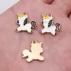 18X17Mm 1.4g Multicor Material para Joias Artesanais Pingente de Unicórnio