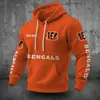 Uniforme de Equipo Transfronterizo Europeo y Americano Tallas Grandes Impresión Digital 3D Cárdigan Holgado con Cremallera y Capucha Sudadera Deportiva Sudadera de Invierno