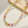 Collar de Piedra Natural Estilo Dopamina, Gargantilla Fresca y Delicada, Moderno y Versátil, Joyería de Diseño de Nicho de Alta Gama