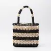 Bolsa de Mão Novo Estilo para Mulheres, Bolsa Transfronteiriça Europeia e Americana de Contas de Madeira, Bolsa Tecida Artesanal Personalizada, Bolsa de Contas Casual para Viagem