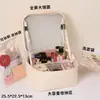Bolsa de Maquillaje con Luz, Gran Capacidad, Compartimentos Divididos, Almacenamiento Portátil, con Espejo, Estuche de Viaje para Maquillador Profesional, Caja de Maquillaje