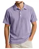 Camiseta Polo de Manga Corta con Media Cremallera 2026 para Hombre Primavera y Verano Holgada Casual Color Sólido Superior Marca de Moda Ropa para Hombre Transpirable