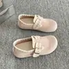 Mocasines sin cordones para mujer, nueva colección otoño 2026, ligeros, de punta cerrada, retro, sencillos, estilo Birkenstock, zapatos de suela plana