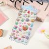 Pegatinas Divertidas Flotantes 3D de Dibujos Animados Diamante de Cristal Pegatinas Decorativas para Niños Pegatinas 3D Pegatinas con Relieve Lindas Pegatinas Huecas para Niñas