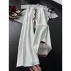 Pantalones de Chándal a Cuadros Plisados de Bloques de Color Americanos para Hombre Diseño de Otoño Pantalones Rectos de Patchwork Corte Limpio Pantalones Casuales