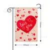 Bandera de Jardín Nueva para el Día de San Valentín Transfronteriza 2025 Corazón del Día de San Valentín Bandera Decorativa Creativa para la Atmósfera del Patio