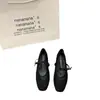 Zapatos Mary Jane Planos de Malla con Encaje, Punta Cuadrada, Correa con Lazo y Lunares para Mujer, Versátiles, Colección Primavera 2026