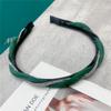 B210 Tiara Torcida Vintage com Strass em Forma de Onda, Faixa de Cabelo Torcida, Faixa de Cabeça de Camurça Totalmente com Diamantes, Estilo Coreano, Acessório de Cabeça Elegante para Saída para Mulheres