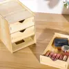 Caja de Almacenamiento para Escritorio de Oficina Gabinete de Almacenamiento de Madera Tipo Cajón Estante de Almacenamiento para Oficina Suministros Archivo Caja Organizadora Varios