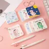 Anel de Ferro Inspirador Estudante Vazio Palavra em Inglês Desenho Animado Portátil Bolso Caderno Bloco de Notas Livro de Folhas Soltas Portátil
