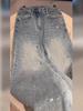 Jeans de Alta Qualidade com Pedrarias para Mulheres, Novo Estilo Outono, Tamanhos Grandes, Cintura Alta, Emagrecedor, Petite, Calça Versátil de Barra Reta