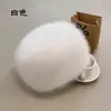 Novo chapéu de inverno quente e grosso de moda feminina com imitação de pele de raposa, chapéu de fada, chapéu de pelúcia outono e inverno