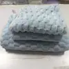 Toalha de Veludo Coral para Revenda, Toalha de Banho, Touca para Secar Cabelo, Conjunto de Três Peças, Espessa, Absorvente e Sem Fiapos Conjunto de Toalhas Domésticas