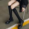 Calcetines negros sexis hasta la pantorrilla, calcetines blancos JK para mujer, medias de red huecas de verano hasta la rodilla, medias altas finas de encaje dulce de verano