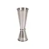 Taza medidora de acero inoxidable de doble extremo en onzas para mezclar cócteles, herramienta medidora de bar, taza medidora de onzas, utensilio de bar