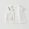 Colete Bebê 40g Acolchoado de Algodão, Colete Protetor de Barriga, Colete de Outono e Inverno para Bebês e Crianças, Top Quente com Gola