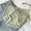 Roupa Íntima Fina Sem Costura para Mulheres, Seda Gelada Respirável, Parte Inferior de Algodão Puro, Antibacteriana, Não Aperta, Cintura Média, Calcinha Peach Butt para Mulheres