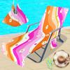 Funda para silla de playa transfronteriza funda para silla de playa de microfibra impresión digital 3D arcoíris se puede pedir