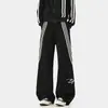 Pantalones Deportivos de Otoño 2026 para Hombre, Estilo Americano, Bordado de Letras con Tres Rayas, Tela de Pantalón de Chándal 320g, Pantalones Largos para Hombre