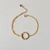 SL44 Estilo coreano y japonés Dongdaemun Europeo y americano exagerado Anillo pulsera de plata de ley S925 cóncavo-convexo tridimensional Femenino ins nicho